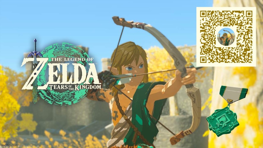 Here’s a QR code for ya! | image tagged in the legend of zelda | made w/ Imgflip meme maker