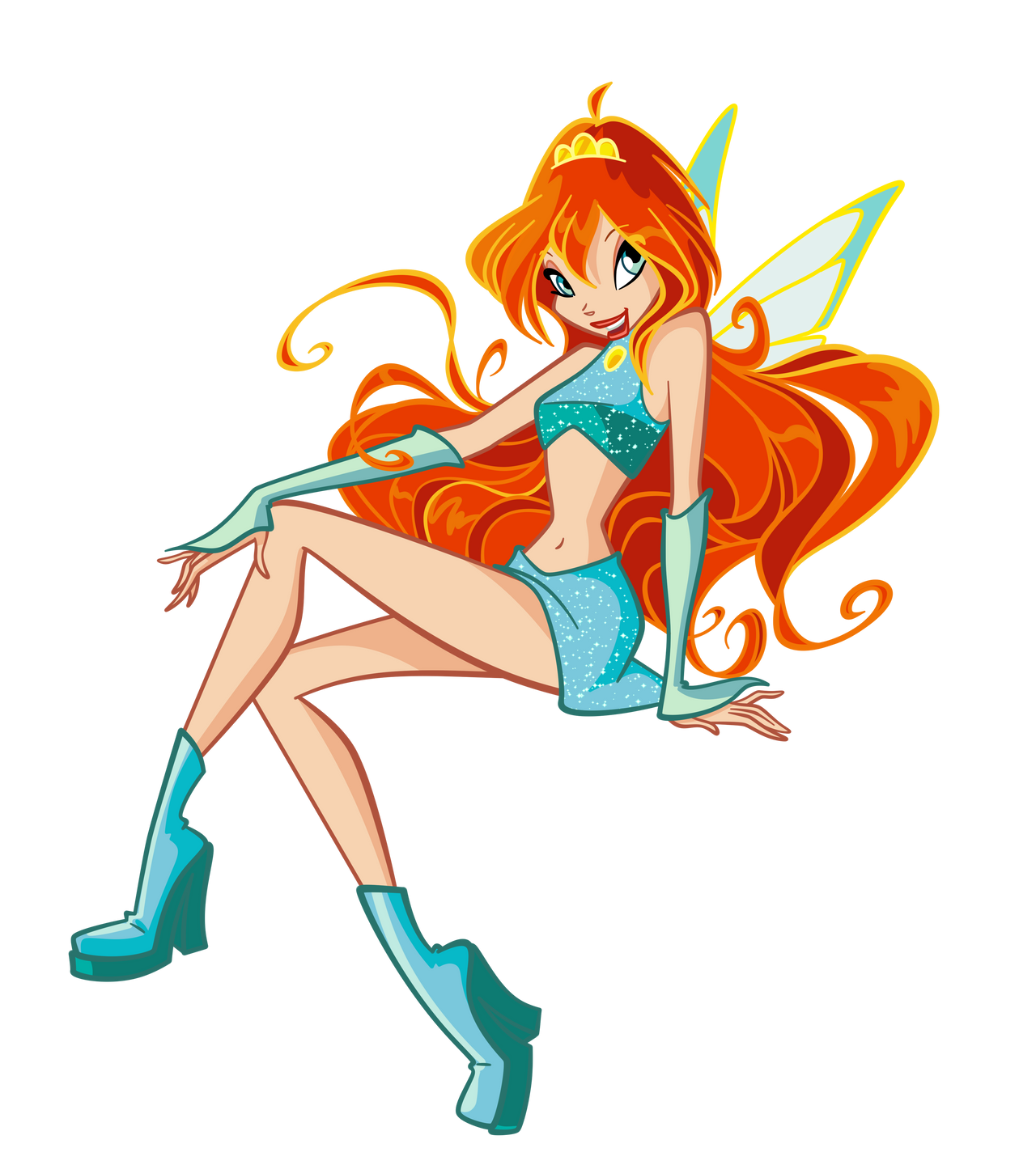 winx club Bloom 1 season charmix base HD Blank Meme Template