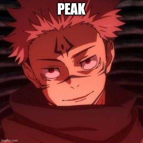 sukuna | PEAK | image tagged in sukuna | made w/ Imgflip meme maker