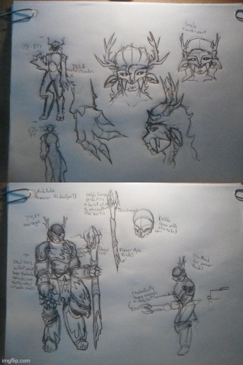 Arkiah Species envisioned concepts (Species plus armour, this camera quality is evil lol) | made w/ Imgflip meme maker