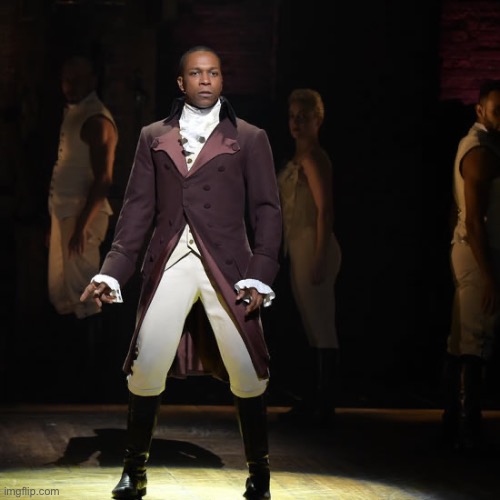 Leslie Odom Jr as Aaron Burr in Hamilton the Musical | image tagged in leslie odom jr as aaron burr in hamilton the musical | made w/ Imgflip meme maker