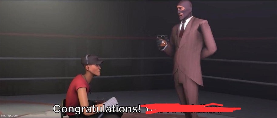 Congratulations, you're a failure | image tagged in congratulations you're a failure | made w/ Imgflip meme maker