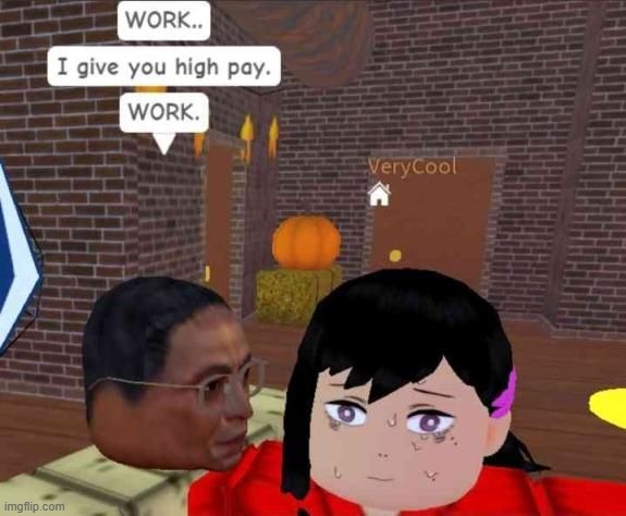 image tagged in memes,kobeni,gus,roblox,chainsaw man | made w/ Imgflip meme maker