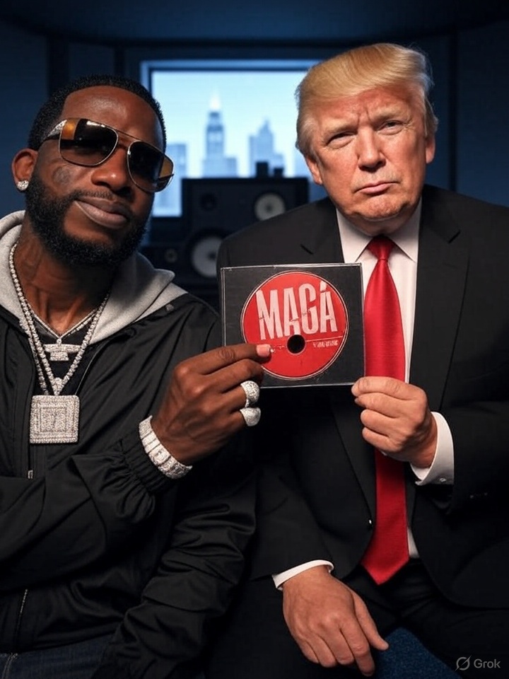 High Quality Trump and gucci mane rap album Blank Meme Template