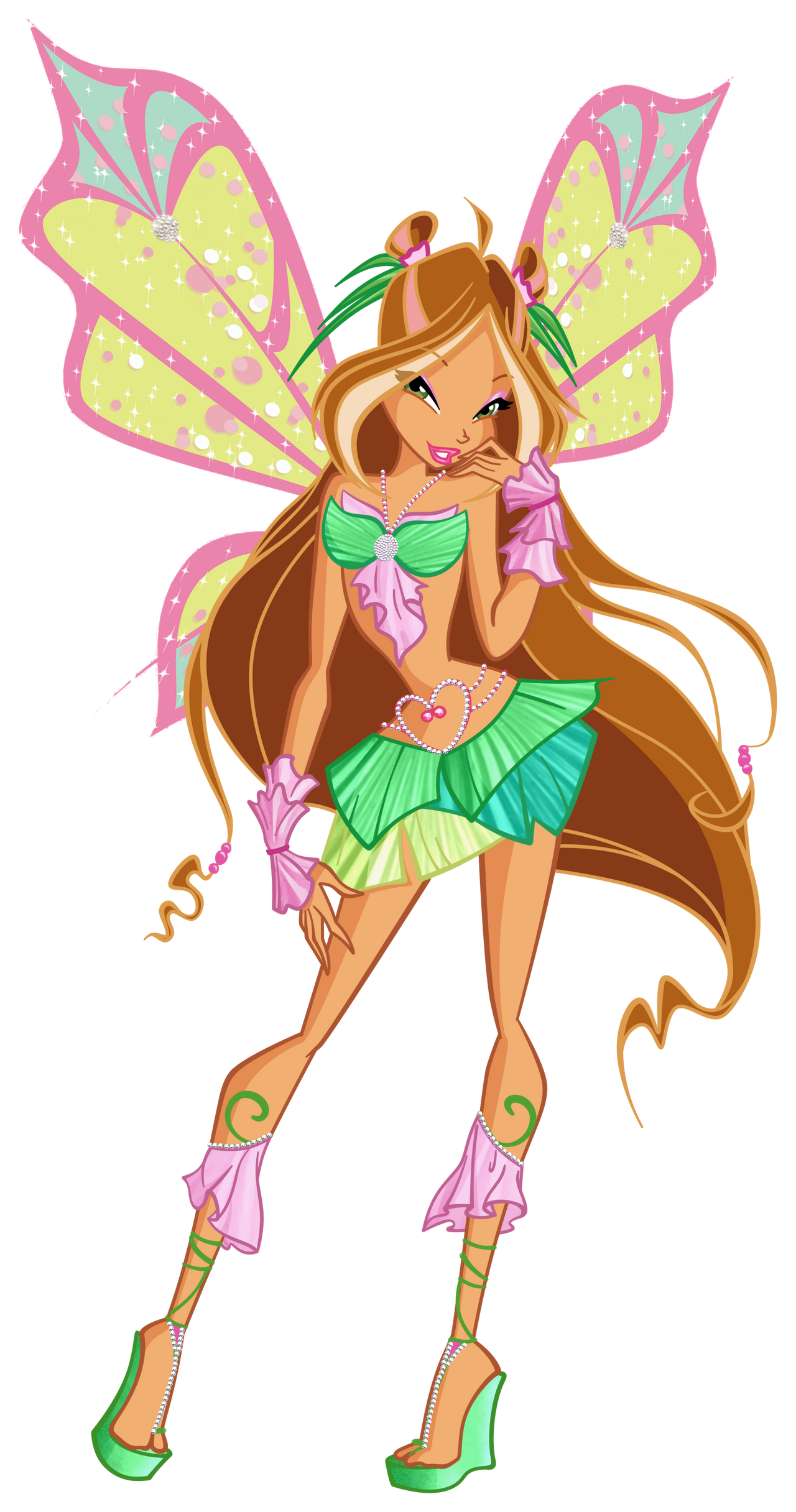 winx club Flora 4 season sophix HD Blank Meme Template