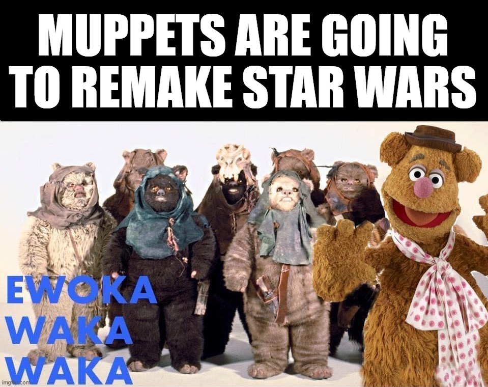 MUPPETS ARE GOING TO REMAKE STAR WARS | image tagged in the muppets | made w/ Imgflip meme maker