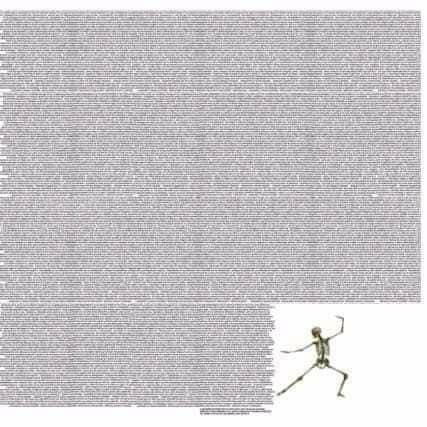 Wall of text skeleton Blank Meme Template