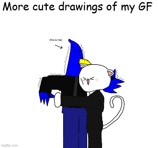 Cute drawing | More cute drawings of my GF | image tagged in sans,drawing | made w/ Imgflip meme maker