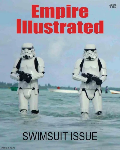 I wait all year for this | image tagged in star wars,annual event,can't wait,stormtroopers,bikini girls,shut up and take my money | made w/ Imgflip meme maker