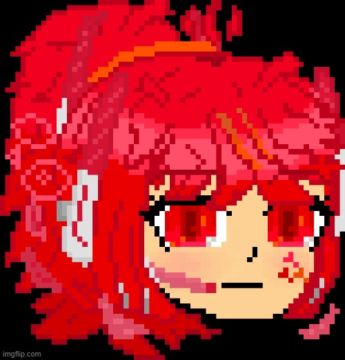 This Time I decided to show this in this stream instead of MCing bruhmao (btw its name is "Battle suit on") | image tagged in ultimateverse,scarlett,rapturous d scarlett,sprite,bruh | made w/ Imgflip meme maker