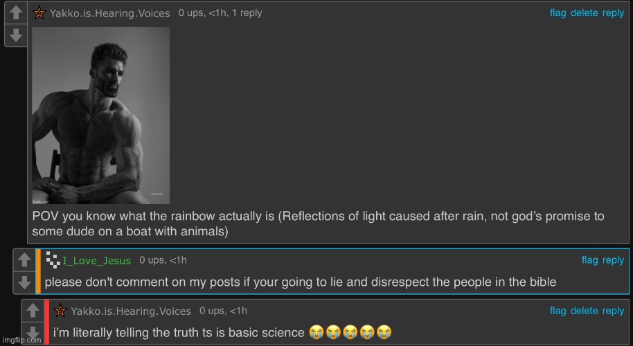 apparently science as a whole is just a straight up lie to christians now | made w/ Imgflip meme maker