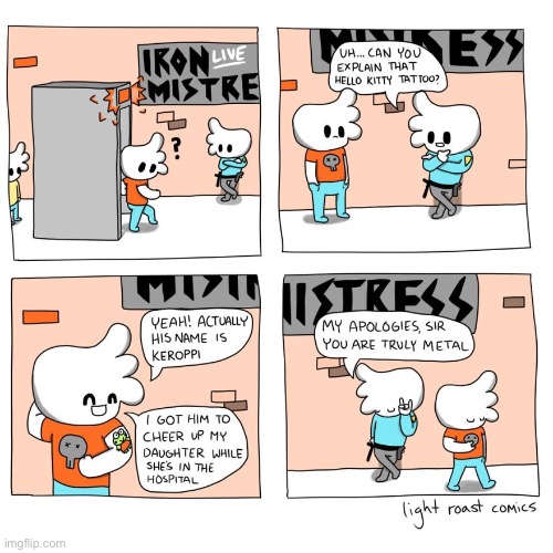 Truly Metal… | image tagged in comics,light roast,tattoo,truly metal | made w/ Imgflip meme maker