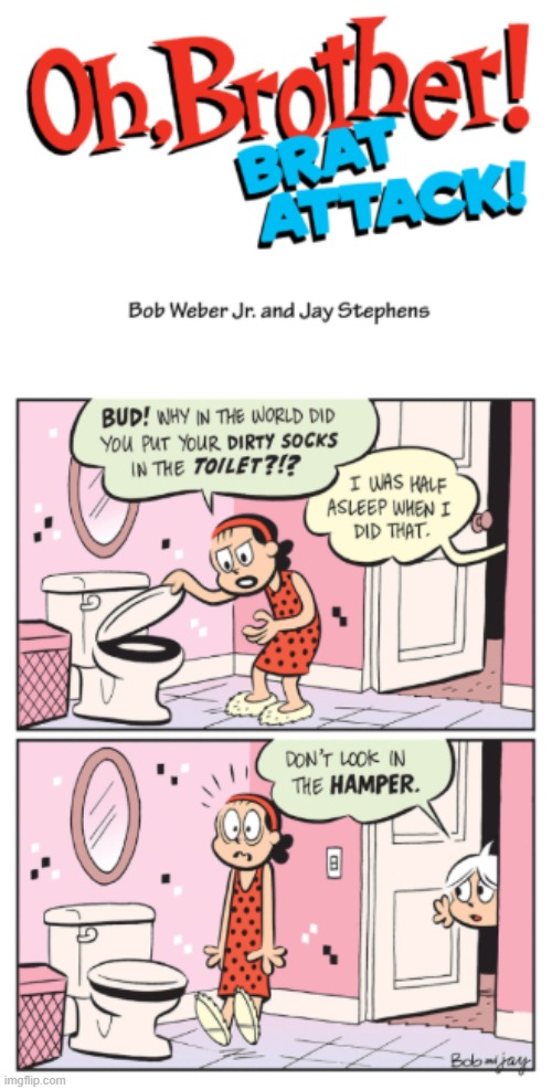 image tagged in oh brother brat attack,bathroom | made w/ Imgflip meme maker