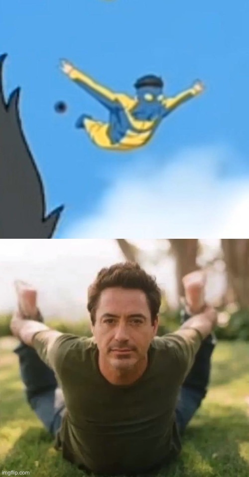 why the fuck hood mark doing the rdj pose?? | image tagged in robert downy jr | made w/ Imgflip meme maker