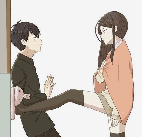 tall girl short guy Blank Meme Template