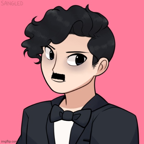 I made Charlie Chaplin in picrew :D (I had to draw his mustache myself tho) | made w/ Imgflip meme maker