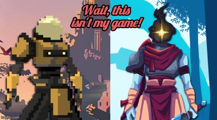 Two great roguelikes, two great crossovers | made w/ Imgflip meme maker