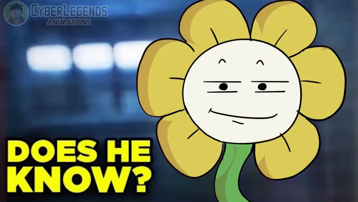 High Quality Does He Know? (Flowey Ver.) Blank Meme Template