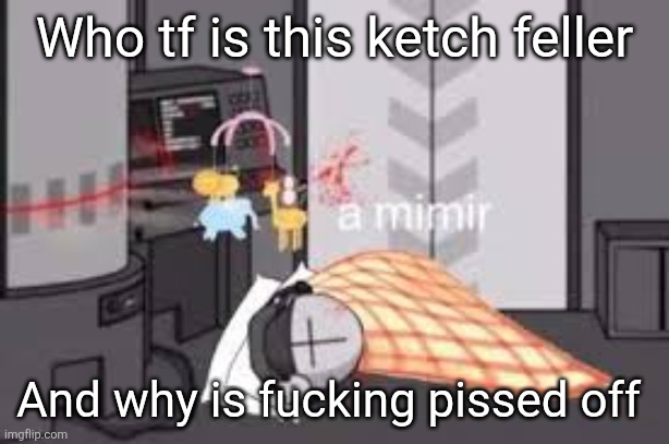 a mimir | Who tf is this ketch feller; And why is fucking pissed off | image tagged in a mimir | made w/ Imgflip meme maker
