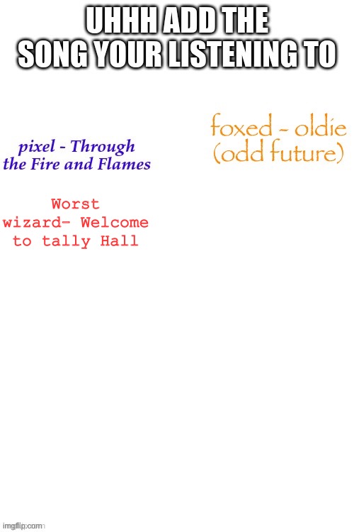 Worst wizard- Welcome to tally Hall | image tagged in music | made w/ Imgflip meme maker