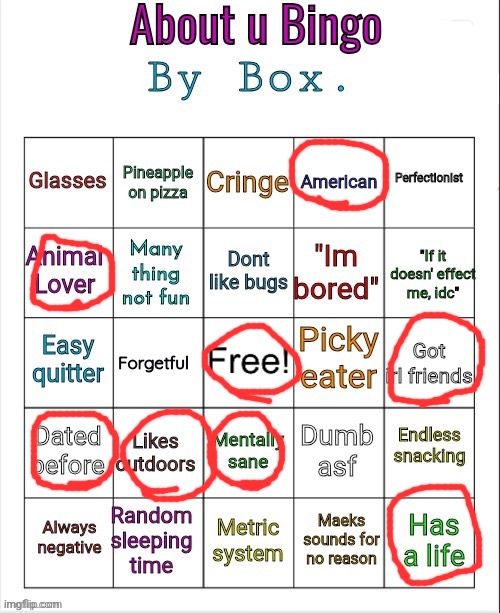 About Me Bingo | image tagged in about u bingo,streams,fun | made w/ Imgflip meme maker