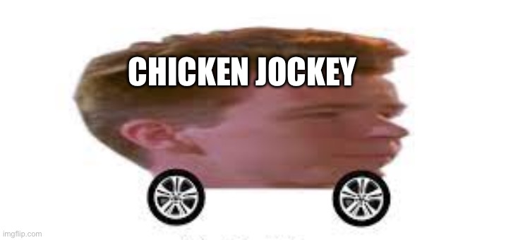 Minecraft Rick roll | CHICKEN JOCKEY | image tagged in rick astley car | made w/ Imgflip meme maker