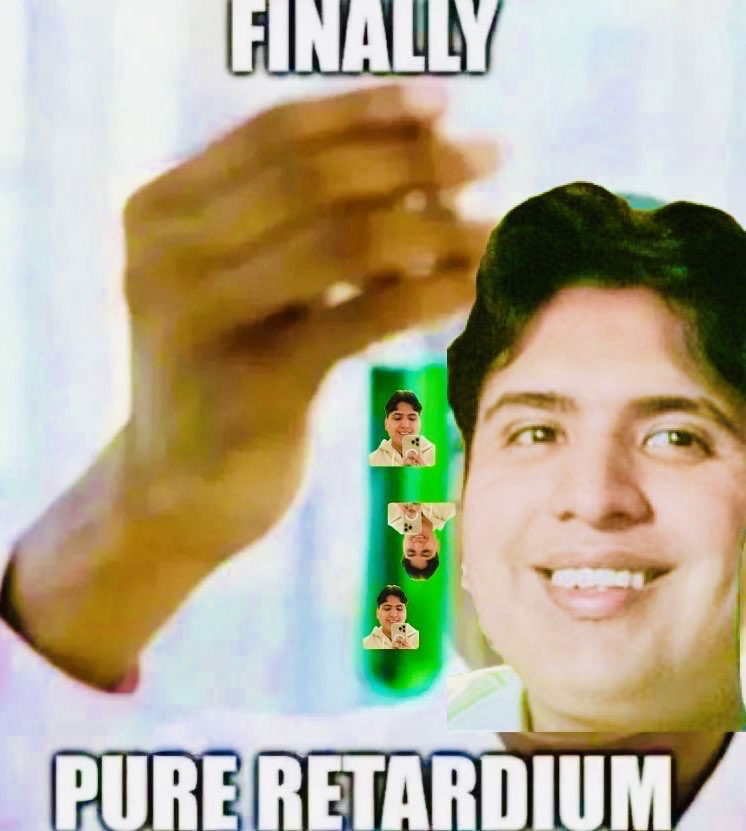 Finally pure retardium Blank Meme Template