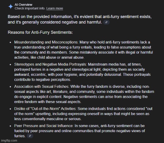 Why being an anti furry isn't cool part 1 | made w/ Imgflip meme maker