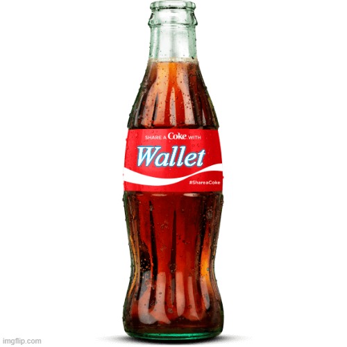 Coca Cola Wallet | Wallet | image tagged in coca cola | made w/ Imgflip meme maker