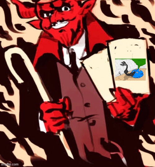 Creativgamer posts vore on furaffinity, vore is satanic | made w/ Imgflip meme maker