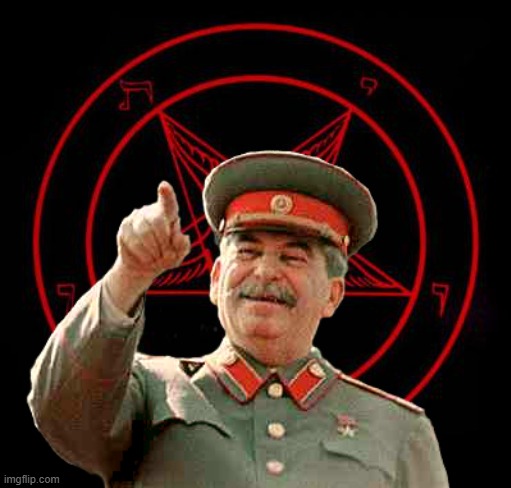 Pentagram Joseph Stalin | image tagged in pentagram,joseph stalin,communism | made w/ Imgflip meme maker