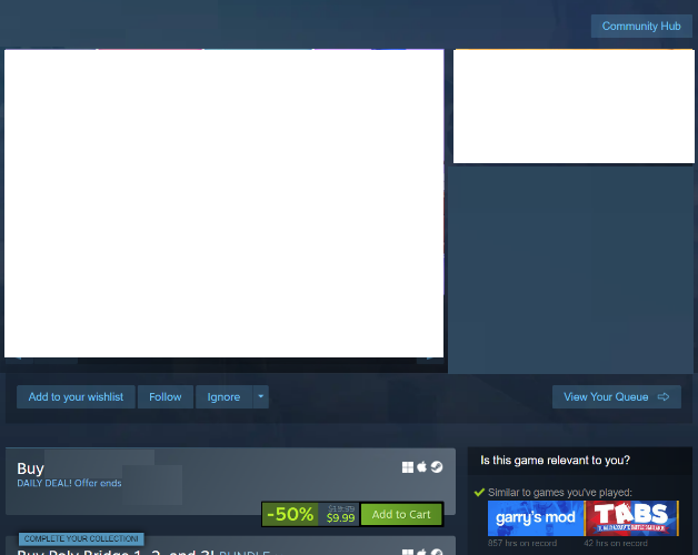 High Quality Steam Store Blank Meme Template