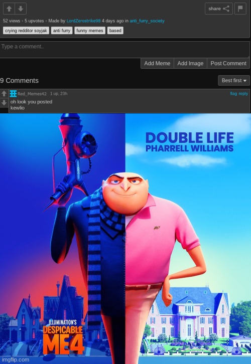 image tagged in double life | made w/ Imgflip meme maker