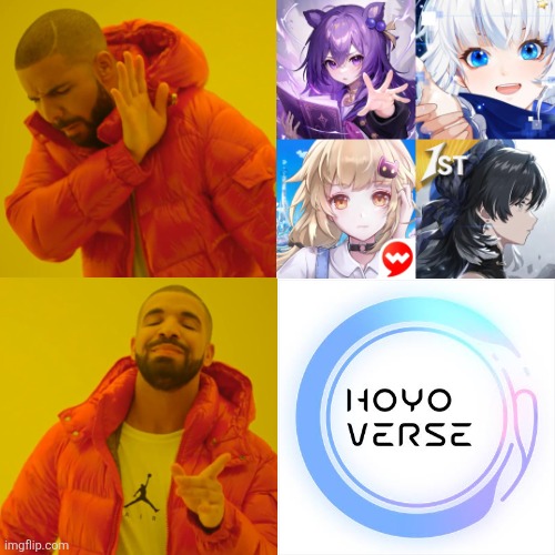 The Real of Genshin Killer | image tagged in memes,drake hotline bling | made w/ Imgflip meme maker