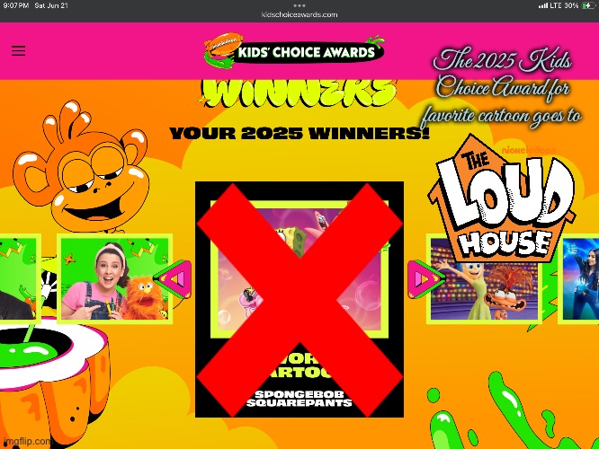 The Loud House Rulez! | The 2025 Kids Choice Award for favorite cartoon goes to | image tagged in the loud house,loud house,nickelodeon,lincoln loud,ronnie anne santiago,lori loud | made w/ Imgflip meme maker