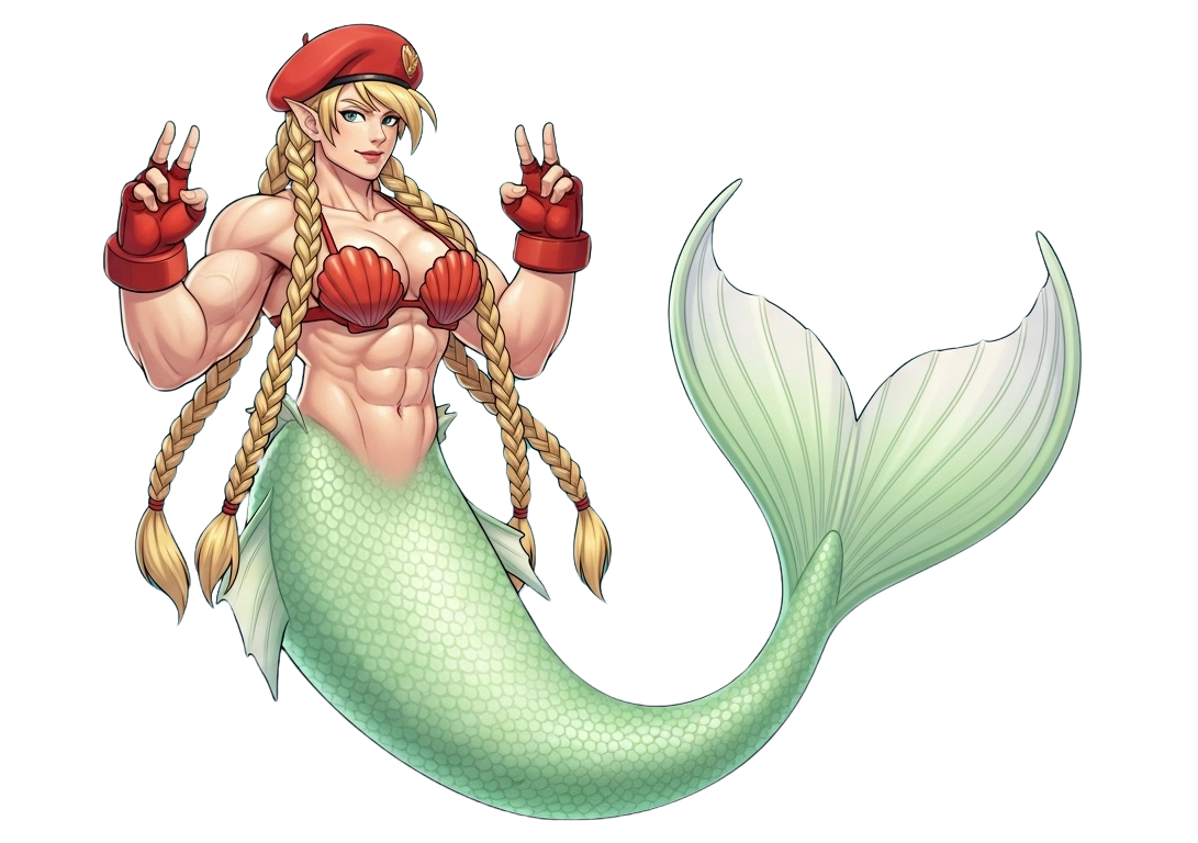 mermaid cammy Blank Meme Template
