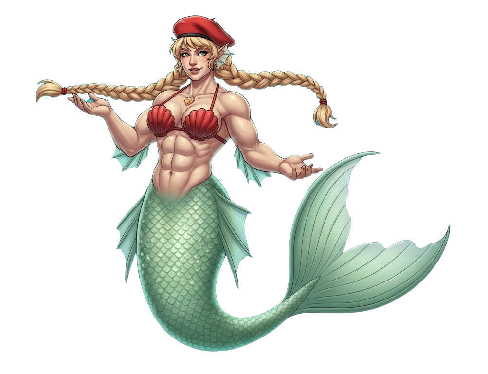 mermaid cammy Blank Meme Template