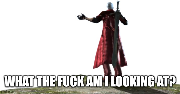 What the hell is this? - DMC4 | WHAT THE FUCK AM I LOOKING AT? | image tagged in what the hell is this - dmc4 | made w/ Imgflip meme maker
