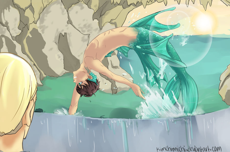merman art Blank Meme Template