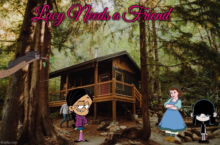 Lucy Needs a Friend (Loud House Style) | Lucy Needs a Friend | image tagged in the loud house,loud house,nickelodeon,ronnie anne,ronnie anne santiago,disney | made w/ Imgflip meme maker