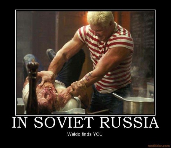 Russian Waldo | image tagged in russian waldo,slavic lives matter | made w/ Imgflip meme maker