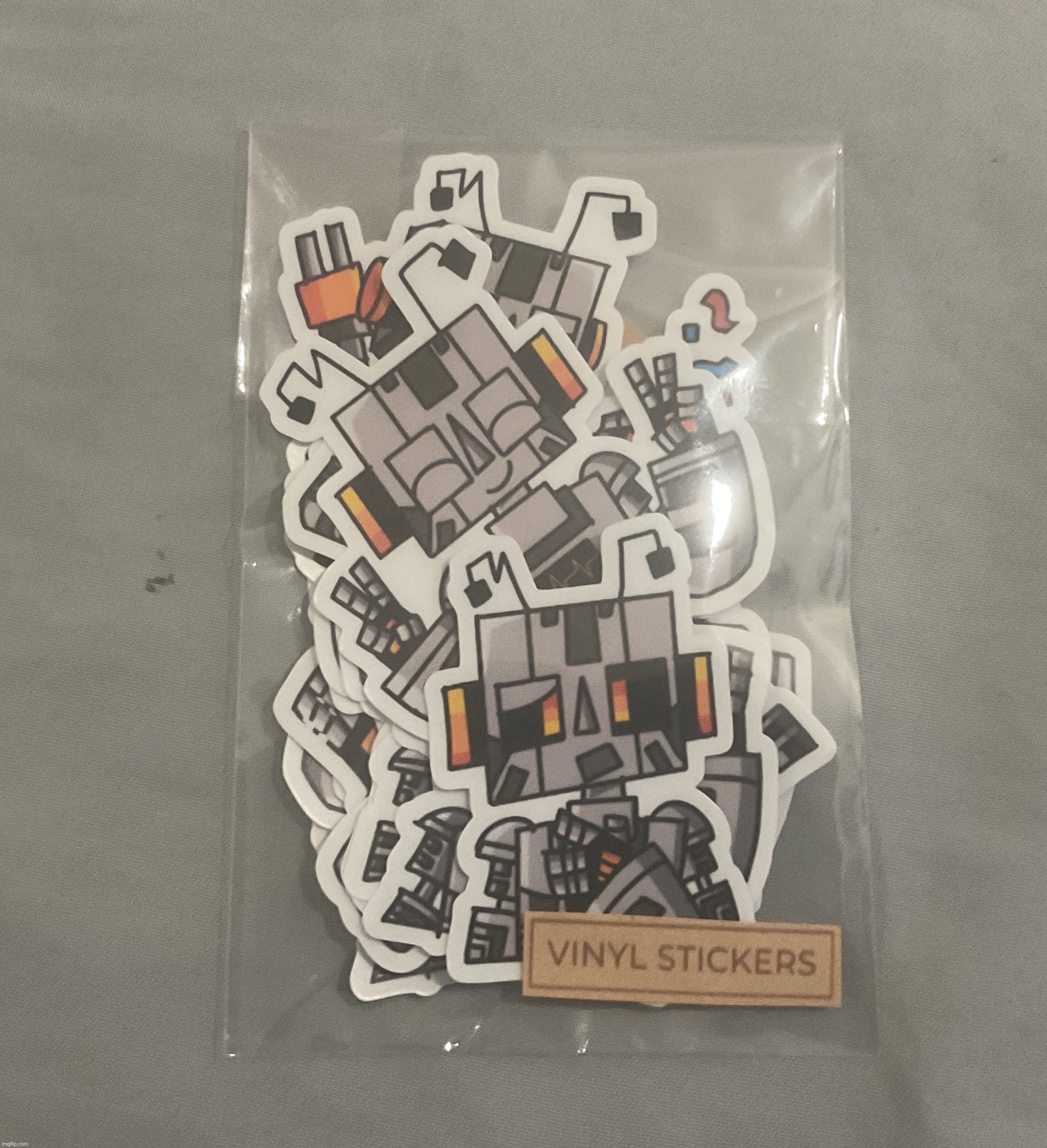 Guys i got stickers of Zerobot wow | image tagged in yay | made w/ Imgflip meme maker