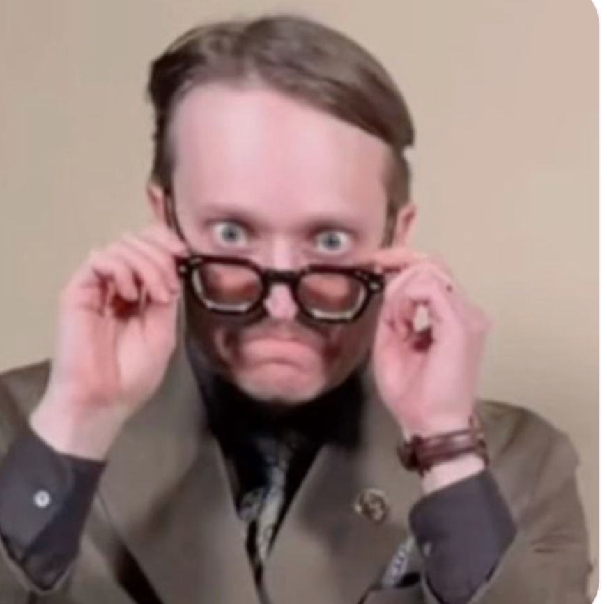 Me when i try to take off my glasses Blank Meme Template