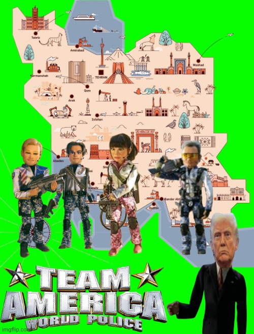 Iran Map | image tagged in iran map,team america,south park,donald trump,iran | made w/ Imgflip meme maker