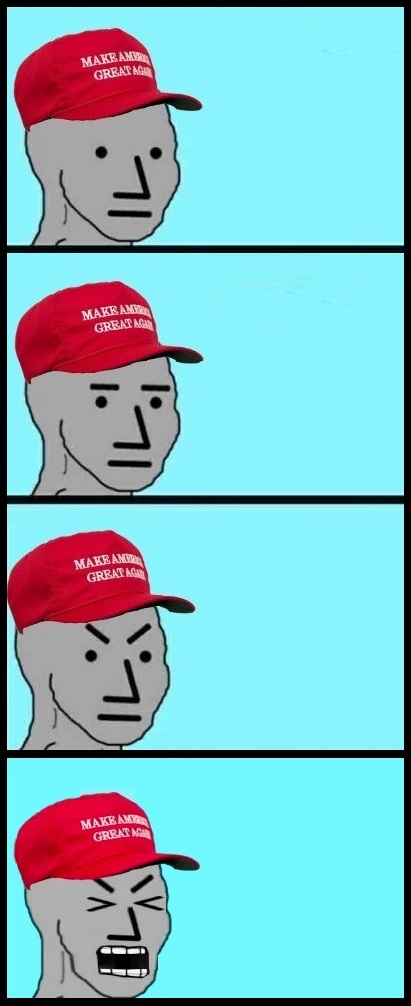 maga npc feedback loop Blank Meme Template