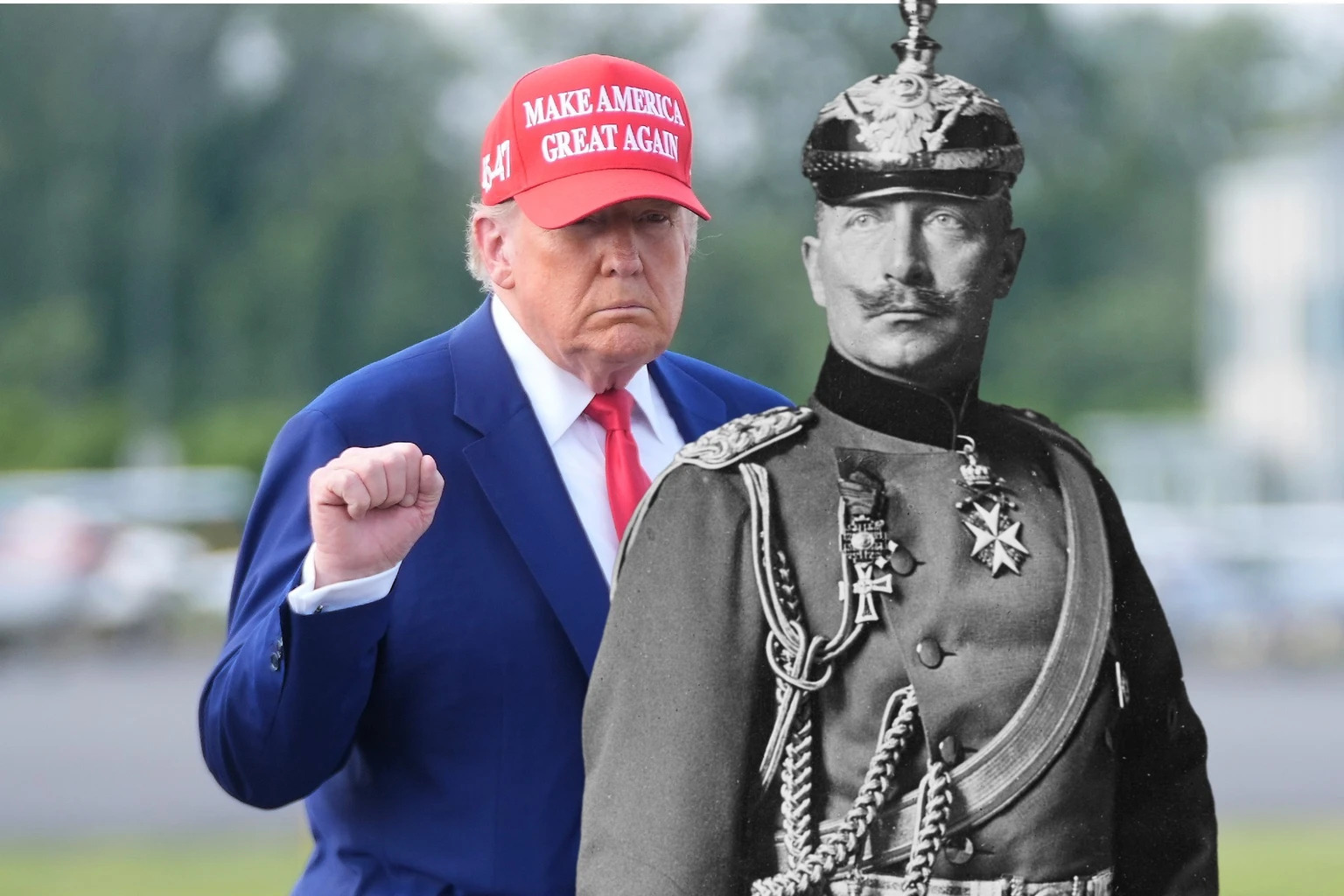 High Quality Trump Wilhelm II Blank Meme Template