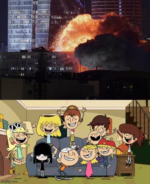 The Loud Siblings Celebrate Iran's Retaliation Against Israel | image tagged in loud house,the loud house,lh,tlh,iran,israel | made w/ Imgflip meme maker