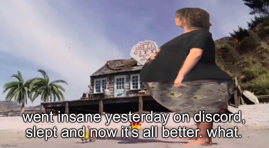 david hasselhoff got fat god damn | went insane yesterday on discord, slept and now it’s all better. what. | image tagged in david hasselhoff got fat god damn | made w/ Imgflip meme maker