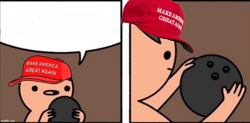 MAGA 8 ball Blank Meme Template