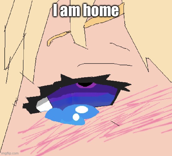 Hop on my big veiny dih ? | I am home | image tagged in hop on my big veiny dih | made w/ Imgflip meme maker